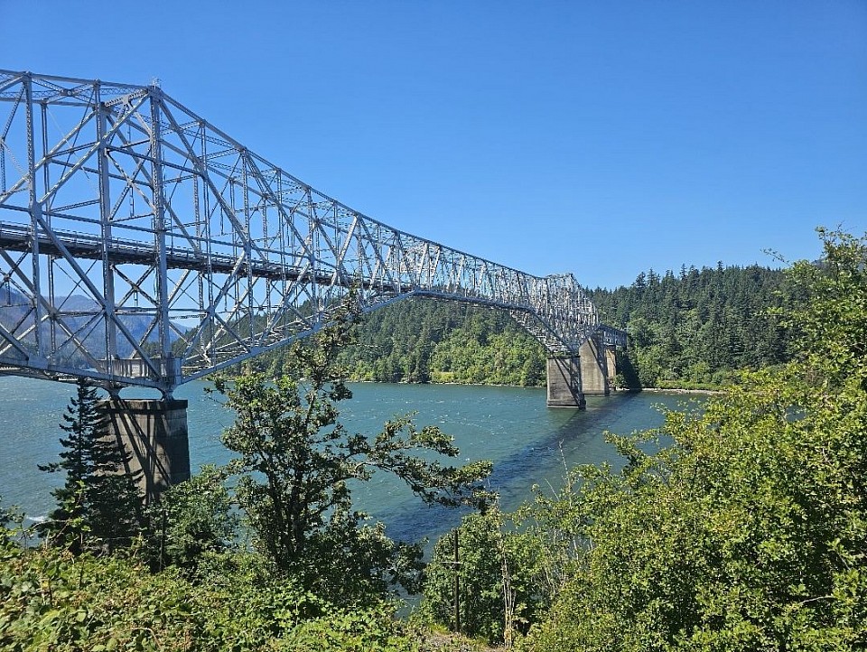 Cleaning near Cascade Locks Oregon